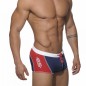 ES -1415 BOXER DE BAIN WHITE HEAVEN ROUGE/NAVY