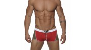 ES -1415 BOXER DE BAIN WHITE HEAVEN KAKI/ROUGE