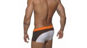 ES -1415 BOXER DE BAIN WHITE HEAVEN MARRON/BLANC