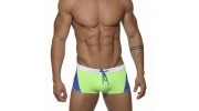 ES -1415 BOXER DE BAIN WHITE HEAVEN BLEU ROYAL/VERT