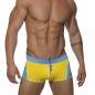 ES -1415 BOXER DE BAIN WHITE HEAVEN BLEU SURF/JAUNE