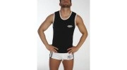 ES DEBARDEUR 188 DOUBLE FABRIC MODAL NOIR