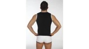 ES DEBARDEUR 188 DOUBLE FABRIC MODAL NOIR