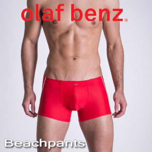 OLAF BENZ - BOXER DE BAIN BLU1200 BEACHPANTS ROUGE