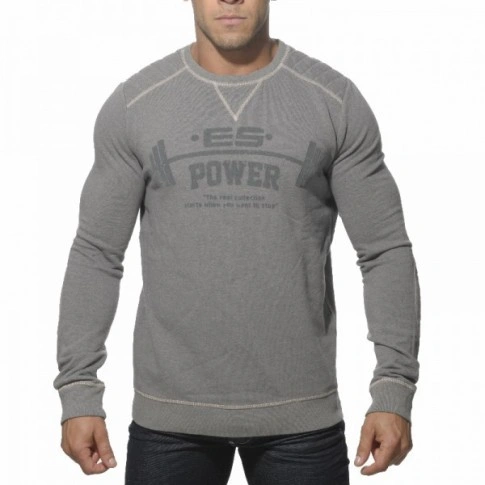ES - SP040 SWEAT COTON GRIS ES - SP040 SWEAT COTON GRIS