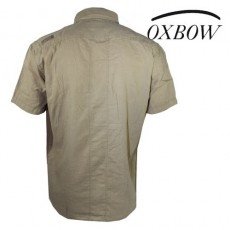 OXBOW CHEMISE MANCHE COURTE EN LIN / COTON RURUTI DUNE