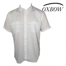 OXBOW CHEMISE MANCHE COURTE EN LIN / COTON RURUTI SEL