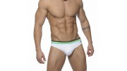 ADDICTED - ADS17 MAILLOT DE BAIN LOW CUT ATHELIC BLANC