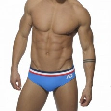 ADDICTED - ADS17 MAILLOT DE BAIN LOW CUT ATHELIC BLEU SURF