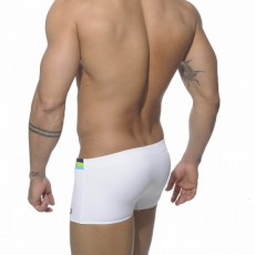 ADDICTED - ADS18 BOXER DE BAIN LOW CUT ATHELIC BLANC