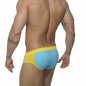ADDICTED - ADS19 SLIP DE BAIN SUNGA SIDE CONTRAST TURQUOISE