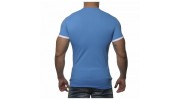 ADDICTED - AD121 T-SHIRT DOUBLE EFFET BLEU SURF
