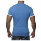 ADDICTED - AD121 T-SHIRT DOUBLE EFFET BLEU SURF ADDICTED - AD121 T-SHIRT DOUBLE EFFET BLEU SURF
