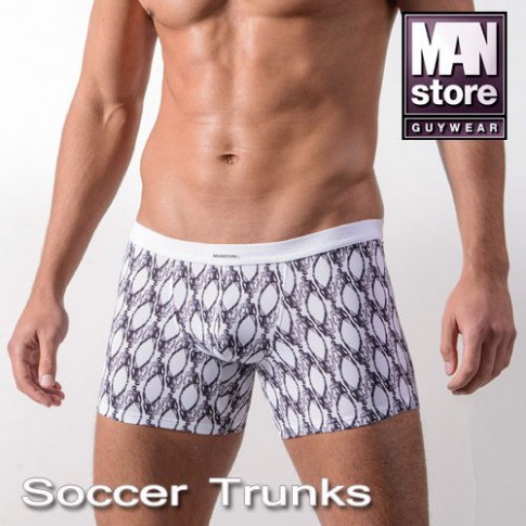 MANSTORE - BOXER M325 SOCCER TRUNKS BLANC