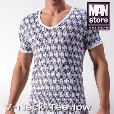 OLAF BENZ - T-SHIRT M325 V-NECK TEE LOW BLANC