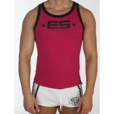 ES DEBARDEUR FUSHIA AVEC BORDURE CONTRASTE