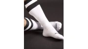 BARCODE - CHAUSSETTES FOOTBALL HAUTE BLANCHE/NOIR