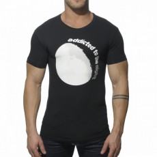 ADDICTED - AD208  T-SHIRT NIGHT NOIR