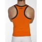 ES DEBARDEUR 202 ORANGE AVEC BORDURE CONTRASTE
