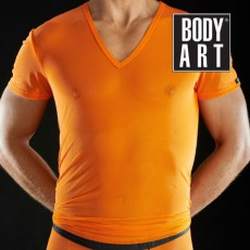 BODYART - T-SHIRT EPIRUS EN TULLE ORANGE