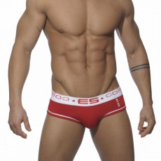 ES - UN078 SLIP ATHLETIC DOUBLE PIPING ROUGE