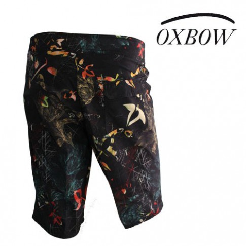 OXBOW - SHORT DE BAIN BODYSHORT FLOWER NOIR