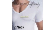 OLAF BENZ - TSHIRT PEARL1301 V-NECK BLANC