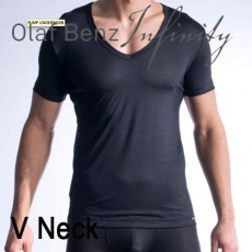 OLAF BENZ - TSHIRT PEARL1301 V-NECK NOIR