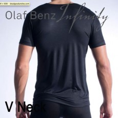 OLAF BENZ - TSHIRT PEARL1301 V-NECK NOIR