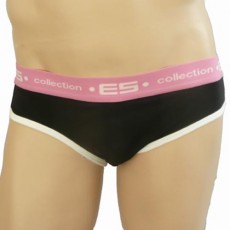 ES SLIP BRIEF ROCKY NOIR ROSE BARCELONA 198