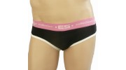 ES SLIP BRIEF ROCKY NOIR ROSE BARCELONA 198