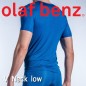 OLAF BENZ - V NECK LOW RED1418 T-SHIRT HOMME BLEU ELECTRIC