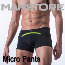 MANSTORE - MICRO PANTS M410 BOXER HOMME NOIR