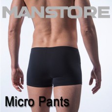 MANSTORE - MICRO PANTS M410 BOXER HOMME NOIR