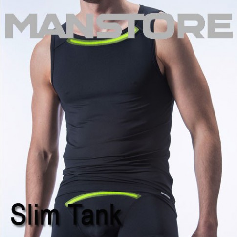MANSTORE - SLIM TANK M410 DEBARDEUR HOMME NOIR