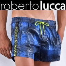 ROBERTO LUCCA - SHORT DE BAIN RL14048 BUBBLES BLEU