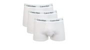 CALVIN KLEIN - PACK DE 3 BOXERS SHORTY COTON BLANC