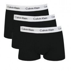 PACK DE 3 BOXERS SHORTY COTON NOIR - CALVIN KLEIN