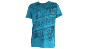 GUESS - T SHIRT COL ROND ESSENTIAL BLEUTE