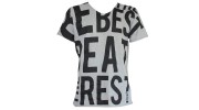 GUESS - T SHIRT COL ROND CHRISTMAS TIME GRIS