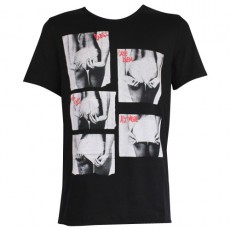GUESS - T SHIRT COL ROND CHRISTMAS TIME NOIR