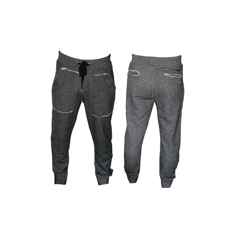 GUESS - PANTALON CUFF PANTS GRIS CHINE