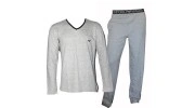 ARMANI TENUE D'INTERIEUR UNI GRIS CHINE