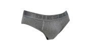 DIESEL - SLIP COTON GRIS CEINTURE AVEC PAILLETTES METALLIQUES