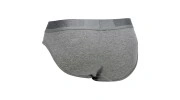 DIESEL - SLIP COTON GRIS CEINTURE AVEC PAILLETTES METALLIQUES