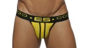JOCK STRAP UN104 JAUNE ELASTIC CONTRAST MESH ES COLLECTION