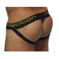 JOCK STRAP UN104 JAUNE ELASTIC CONTRAST MESH ES COLLECTION