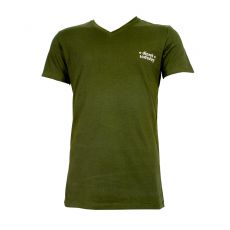 T-SHIRT COTON NOIR  COL EN V DIESEL INDUSTRY