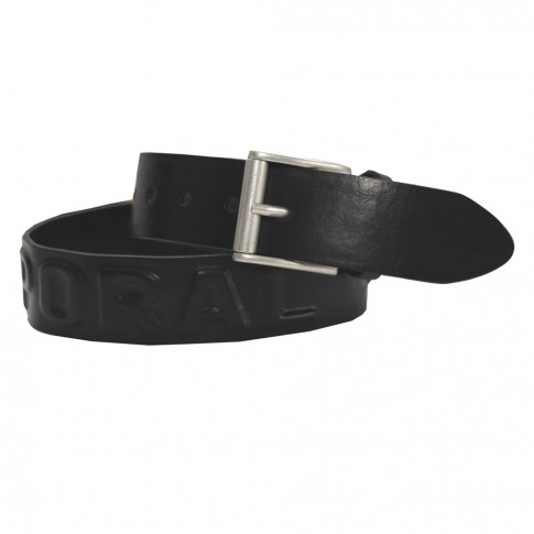 CEINTURE CUIR NOIR OLD - KAPORAL