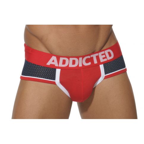 SLIP NAVY ROUGE EN MESH AD191 ADDICTED